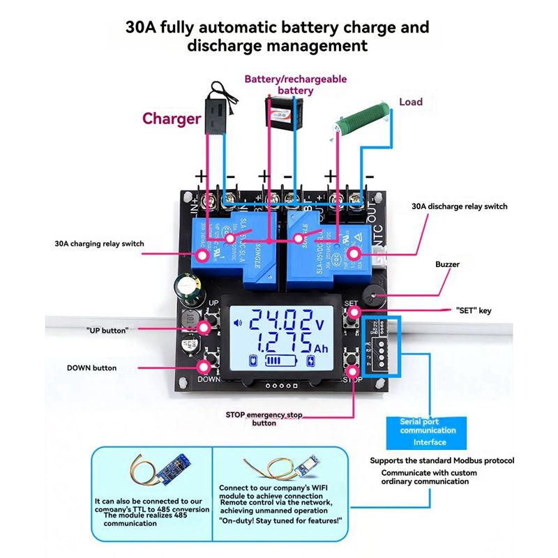 Charge Controller Solar - DTB7 for XY-BT13L 30A Battery Charge