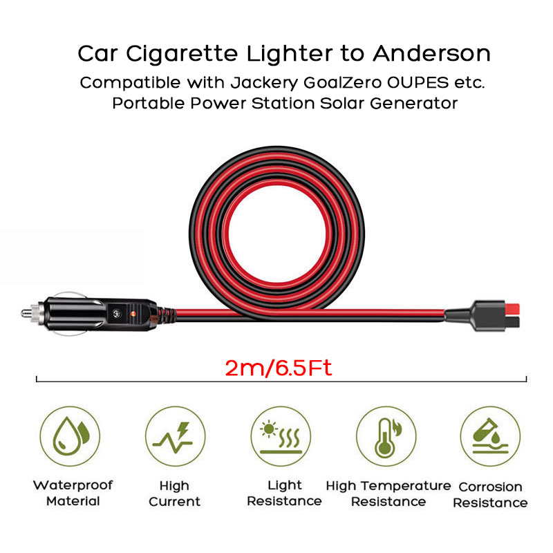 2m/6.5Ft Car Cigarette Lighter - Portable Power Station review and price