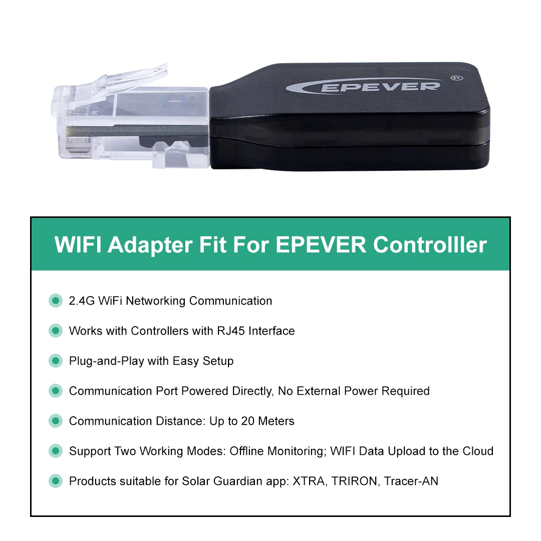 EPEVER WiFi 2.4G RJ45 D WIFI B - Charge Controller Solar review and price