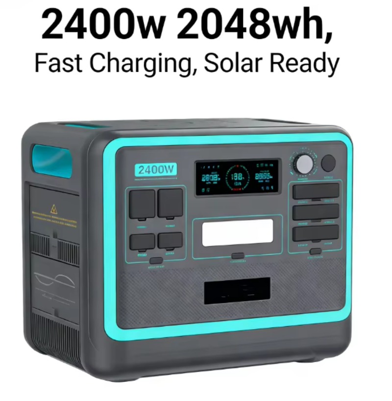 2400W 2048Wh Portable Station  - Solar Panel review and price